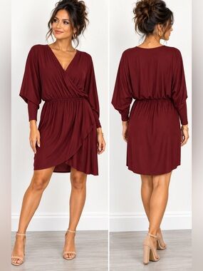 NWT BDB midi long sleeve dress
